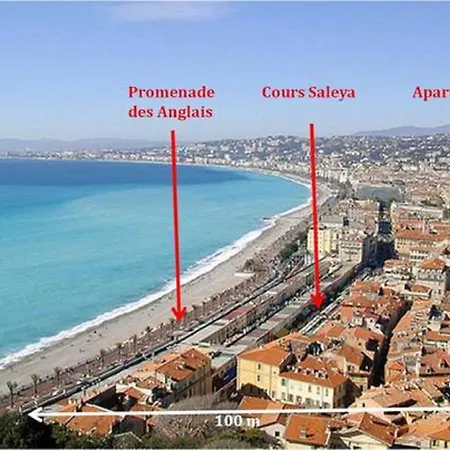 L'abbaye - Sublime Duplex-terrace Renovated, 3 Bedrooms, A/c Apartment Nizza